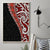 New Zealand Maori Stylized Koru Canvas Wall Art LT03 With Frame Red - Polynesian Pride