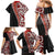 New Zealand Maori Stylized Koru Family Matching Mermaid Dress and Hawaiian Shirt LT03 - Polynesian Pride