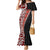 New Zealand Maori Stylized Koru Family Matching Mermaid Dress and Hawaiian Shirt LT03 Mom's Dress Red - Polynesian Pride