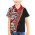 New Zealand Maori Stylized Koru Family Matching Mermaid Dress and Hawaiian Shirt LT03 Son's Shirt Red - Polynesian Pride