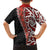 New Zealand Maori Stylized Koru Family Matching Off Shoulder Short Dress and Hawaiian Shirt LT03 - Polynesian Pride