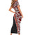 New Zealand Maori Stylized Koru Family Matching Short Sleeve Bodycon Dress and Hawaiian Shirt LT03 - Polynesian Pride