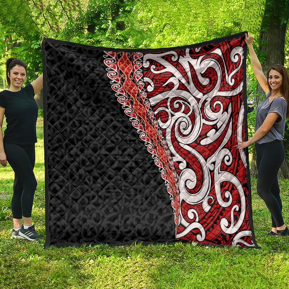 New Zealand Maori Stylized Koru Quilt LT03 - Polynesian Pride