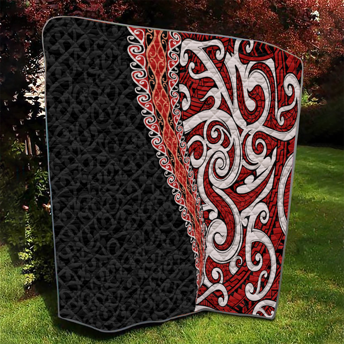 New Zealand Maori Stylized Koru Quilt LT03 - Polynesian Pride