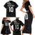 New Zealand Rugby Custom Family Matching Short Sleeve Bodycon Dress and Hawaiian Shirt The Champions Aotearoa