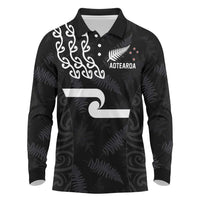 New Zealand Rugby Custom Long Sleeve Polo Shirt The Champions Aotearoa