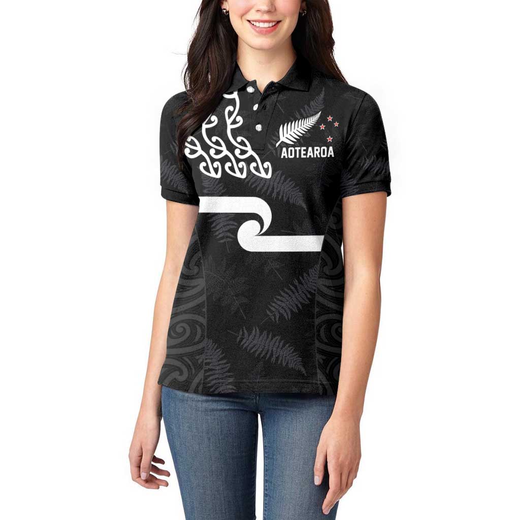 New Zealand Rugby Custom Women Polo Shirt The Champions Aotearoa