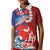 Hawaiian and Japanese Together Kid Polo Shirt The Whale and Koi Fish with Hinomaru and Lei