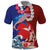 Hawaiian and Japanese Together Polo Shirt The Whale and Koi Fish with Hinomaru and Lei