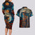 New Zealand Soldier ANZAC Day Couples Matching Long Sleeve Bodycon Dress and Hawaiian Shirt Silver Fern Starry Night Style LT03 - Polynesian Pride