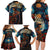 New Zealand Soldier ANZAC Day Family Matching Long Sleeve Bodycon Dress and Hawaiian Shirt Silver Fern Starry Night Style LT03 - Polynesian Pride