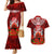 New Zealand ANZAC Waitangi Day Couples Matching Mermaid Dress and Hawaiian Shirt Hei Tiki and Soldier LT03 Red - Polynesian Pride