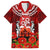 New Zealand ANZAC Waitangi Day Family Matching Long Sleeve Bodycon Dress and Hawaiian Shirt Hei Tiki and Soldier LT03 Dad's Shirt - Short Sleeve Red - Polynesian Pride