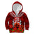 New Zealand ANZAC Waitangi Day Kid Hoodie Hei Tiki and Soldier LT03 Zip Hoodie Red - Polynesian Pride