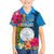 Palau Independence Day Family Matching Puletasi and Hawaiian Shirt 1st October 30th Anniversary Polynesian Jungle Flower