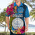 Palau Independence Day Hawaiian Shirt 1st October 30th Anniversary Polynesian Jungle Flower