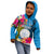 Palau Independence Day Kid Hoodie 1st October 30th Anniversary Polynesian Jungle Flower