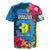 Palau Independence Day Rugby Jersey 1st October 30th Anniversary Polynesian Jungle Flower