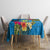 Palau Independence Day Tablecloth 1st October 30th Anniversary Polynesian Jungle Flower