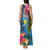 Palau Independence Day Tank Maxi Dress 1st October 30th Anniversary Polynesian Jungle Flower