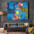 Palau Independence Day Tapestry 1st October 30th Anniversary Polynesian Jungle Flower