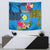 Palau Independence Day Tapestry 1st October 30th Anniversary Polynesian Jungle Flower