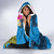 Personalised Palau Independence Day Hooded Blanket 1st October 30th Anniversary Polynesian Jungle Flower