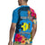 Personalised Palau Independence Day Rugby Jersey 1st October 30th Anniversary Polynesian Jungle Flower