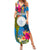 Personalised Palau Independence Day Summer Maxi Dress 1st October 30th Anniversary Polynesian Jungle Flower