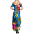 Personalised Palau Independence Day Summer Maxi Dress 1st October 30th Anniversary Polynesian Jungle Flower