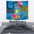 Personalised Palau Independence Day Tapestry 1st October 30th Anniversary Polynesian Jungle Flower