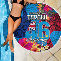 Tuvalu Independence Day Beach Blanket 1st October 46th Anniversary Polynesian Jungle Flower LT03 - Polynesian Pride