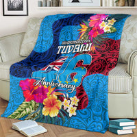 Tuvalu Independence Day Blanket 1st October 46th Anniversary Polynesian Jungle Flower LT03 - Polynesian Pride