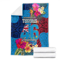 Tuvalu Independence Day Blanket 1st October 46th Anniversary Polynesian Jungle Flower LT03 - Polynesian Pride