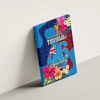 Tuvalu Independence Day Canvas Wall Art 1st October 46th Anniversary Polynesian Jungle Flower LT03 - Polynesian Pride