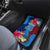 Tuvalu Independence Day Car Mats 1st October 46th Anniversary Polynesian Jungle Flower