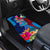 Tuvalu Independence Day Car Mats 1st October 46th Anniversary Polynesian Jungle Flower