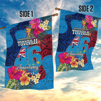 Tuvalu Independence Day Garden Flag 1st October 46th Anniversary Polynesian Jungle Flower LT03 - Polynesian Pride