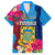 Tuvalu Independence Day Hawaiian Shirt 1st October 46th Anniversary Polynesian Jungle Flower