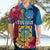 Tuvalu Independence Day Hawaiian Shirt 1st October 46th Anniversary Polynesian Jungle Flower