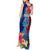 Tuvalu Independence Day Tank Maxi Dress 1st October 46th Anniversary Polynesian Jungle Flower