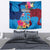 Tuvalu Independence Day Tapestry 1st October 46th Anniversary Polynesian Jungle Flower