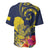 Niue Independence Day Baseball Jersey Hiapo Pattern Hibiscus Plumeria and Uga