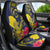 Niue Independence Day Car Seat Cover Hiapo Pattern Hibiscus Plumeria and Uga