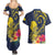 Niue Independence Day Couples Matching Summer Maxi Dress and Hawaiian Shirt Hiapo Pattern Hibiscus Plumeria and Uga