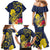 Niue Independence Day Family Matching Mermaid Dress and Hawaiian Shirt Hiapo Pattern Hibiscus Plumeria and Uga