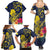 Niue Independence Day Family Matching Summer Maxi Dress and Hawaiian Shirt Hiapo Pattern Hibiscus Plumeria and Uga