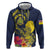 Niue Independence Day Hoodie Hiapo Pattern Hibiscus Plumeria and Uga