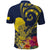 Niue Independence Day Polo Shirt Hiapo Pattern Hibiscus Plumeria and Uga