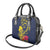 Niue Independence Day Shoulder Handbag Hiapo Pattern Hibiscus Plumeria and Uga